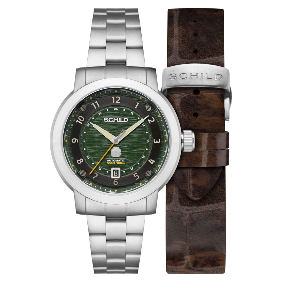 Schild Heinrich Automatic Green Dial Mens Watch SC-1014-33