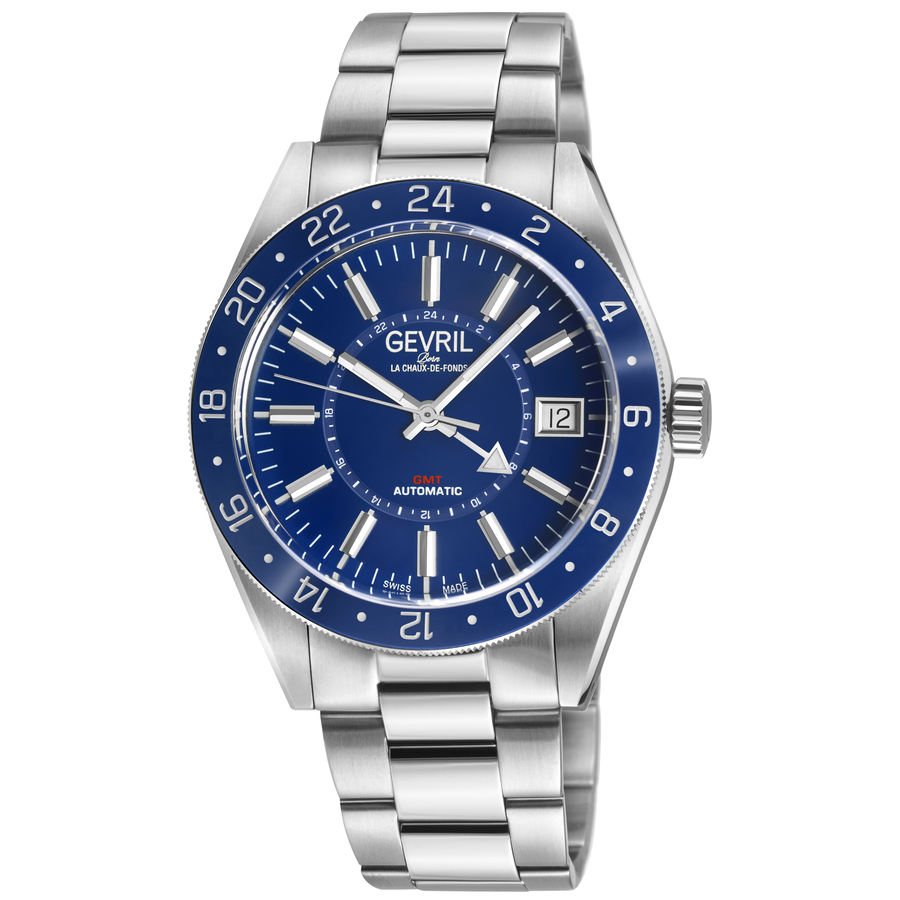 Gevril Belmont GMT Automatic Blue Dial Mens Watch 42201B 1538$