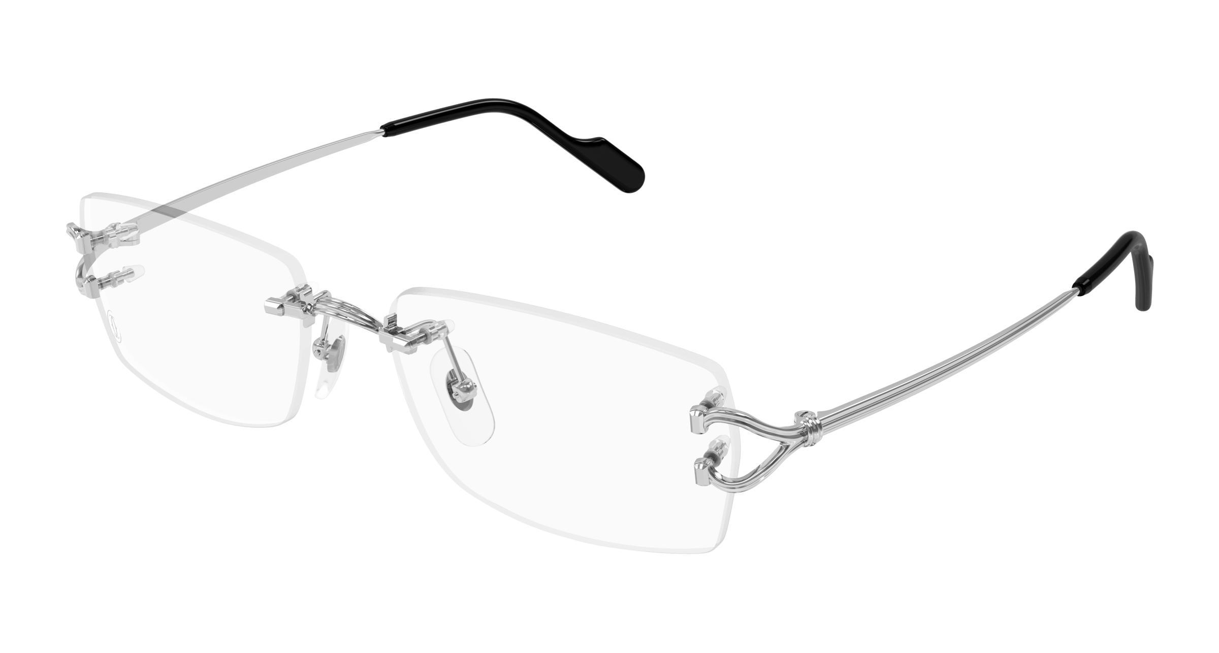 Cartier Demo Rectangular Mens Eyeglasses CT0563O 002 56 950$