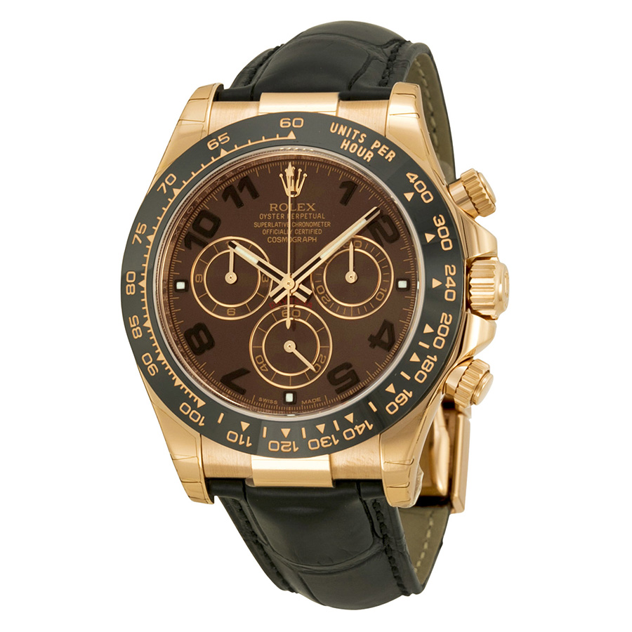 Preowned Rolex Cosmograph Daytona Chronograph Chocolate Dial Mens Watch 116515