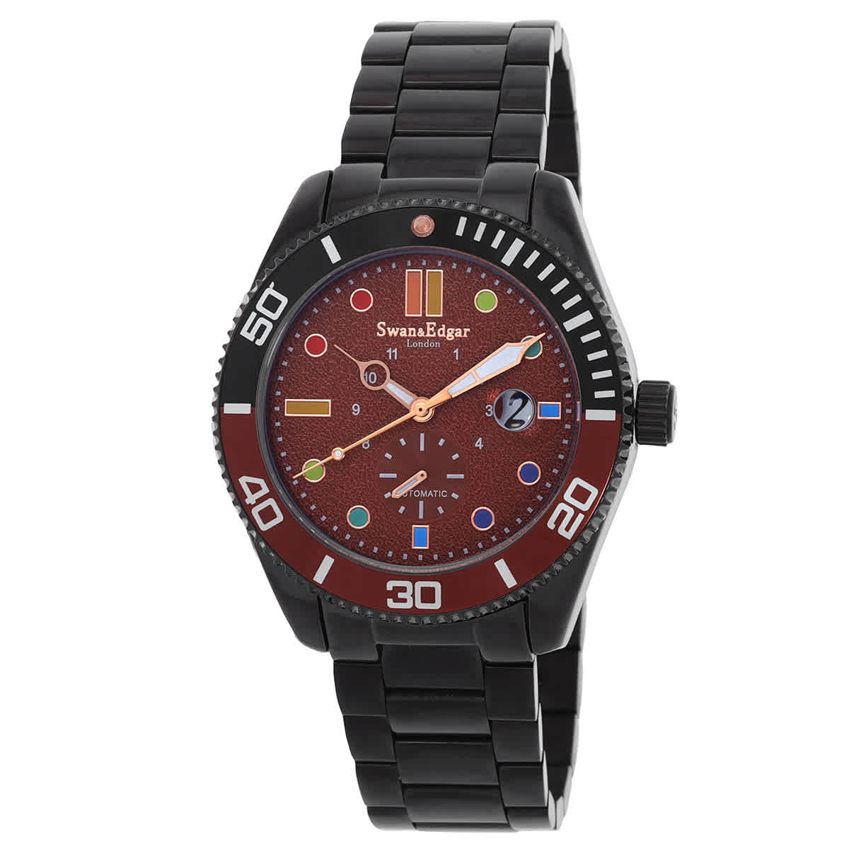 Swan Edgar Sports Prism Automatic Brown Dial Mens Watch SE01052 150$
