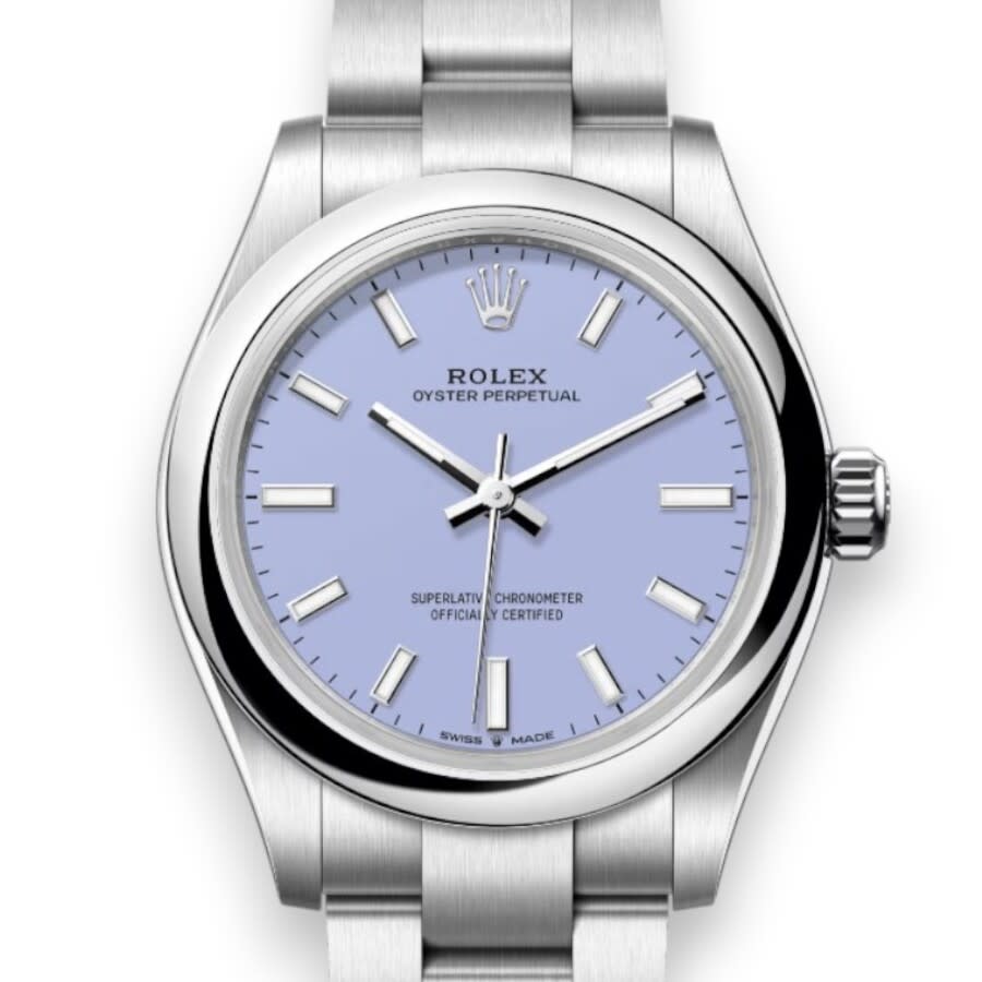 Rolex Oyster Perpetual Automatic Chronometer Purple Dial Ladies Watch M2772000014