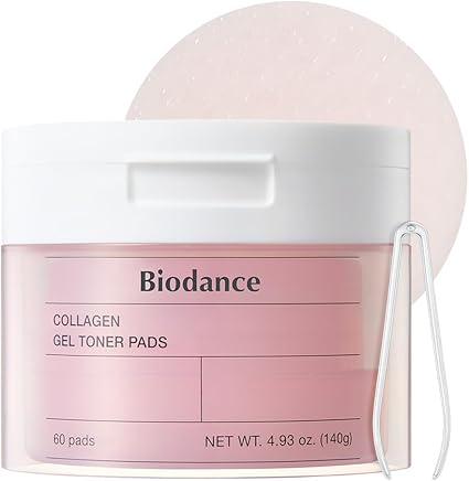 Biodance Collagen Gel Toner Pads, Pore Minimizer for Face, 60 Pads
