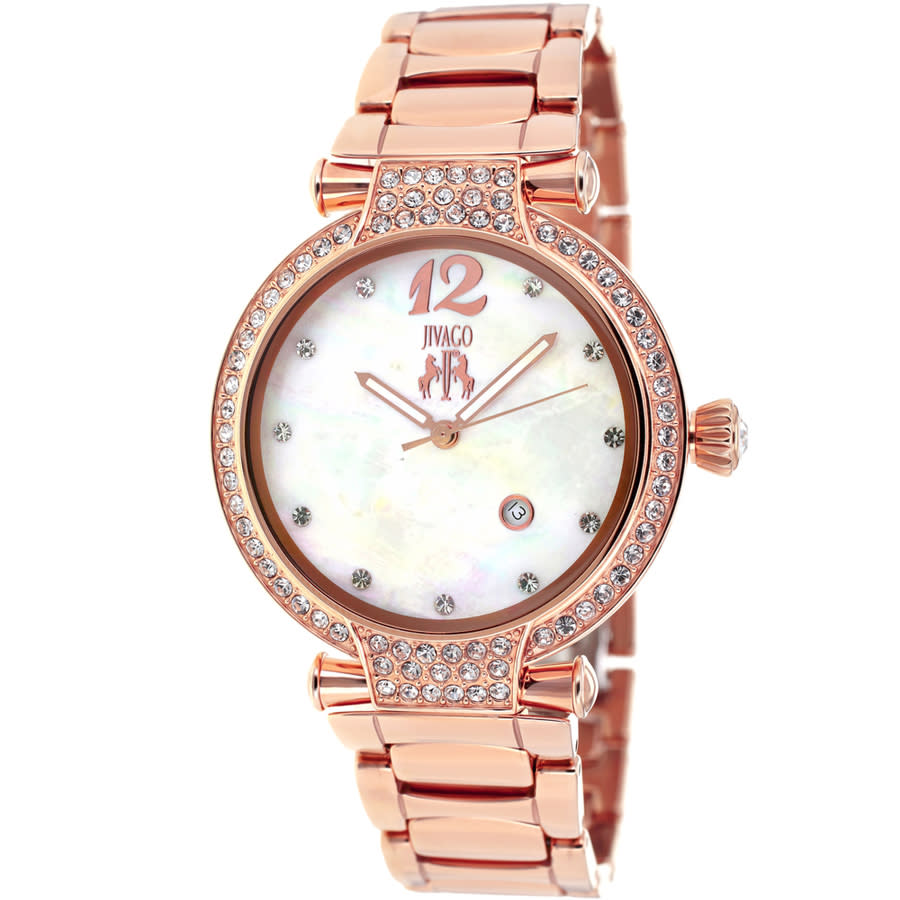 Jivago Bijoux Mother of Pearl Dial Ladies Watch JV2218