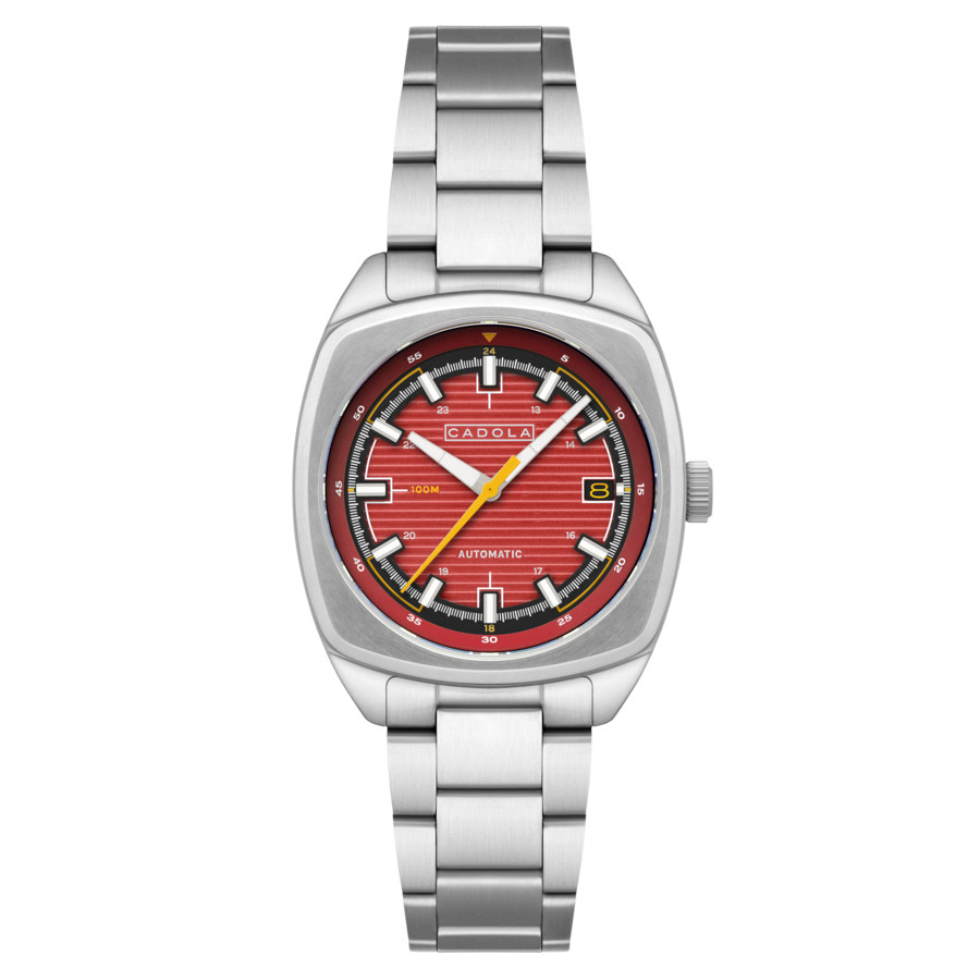 Cadola Buxton Automatic Red Dial Mens Watch CD-1057-22