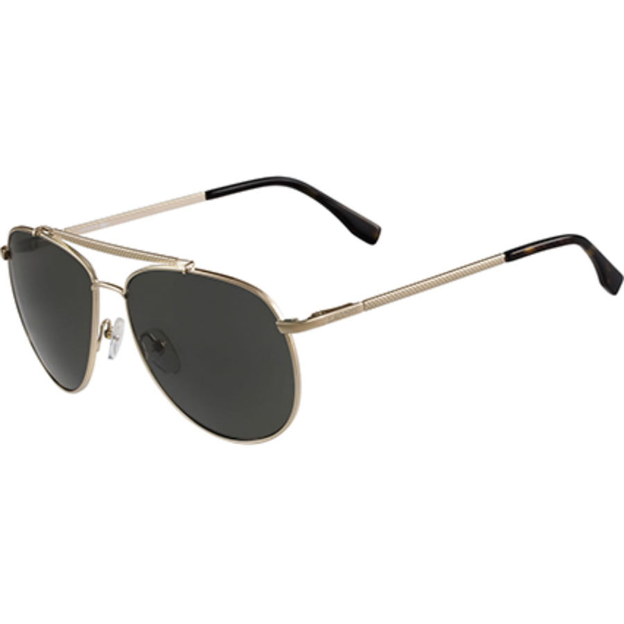 Lacoste Men's Gold Tone Aviator/Pilot Sunglasses L177SP 714 59 L177SP ...