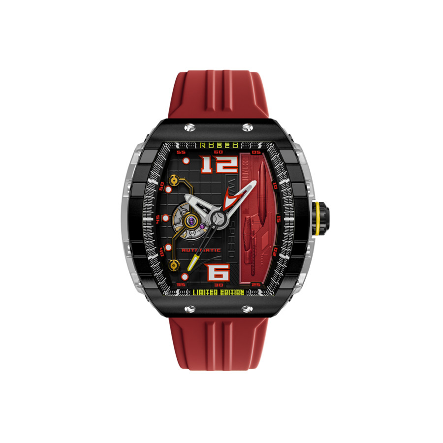 Nubeo Magellan Red Dial Mens Watch NB-6106-01 329$