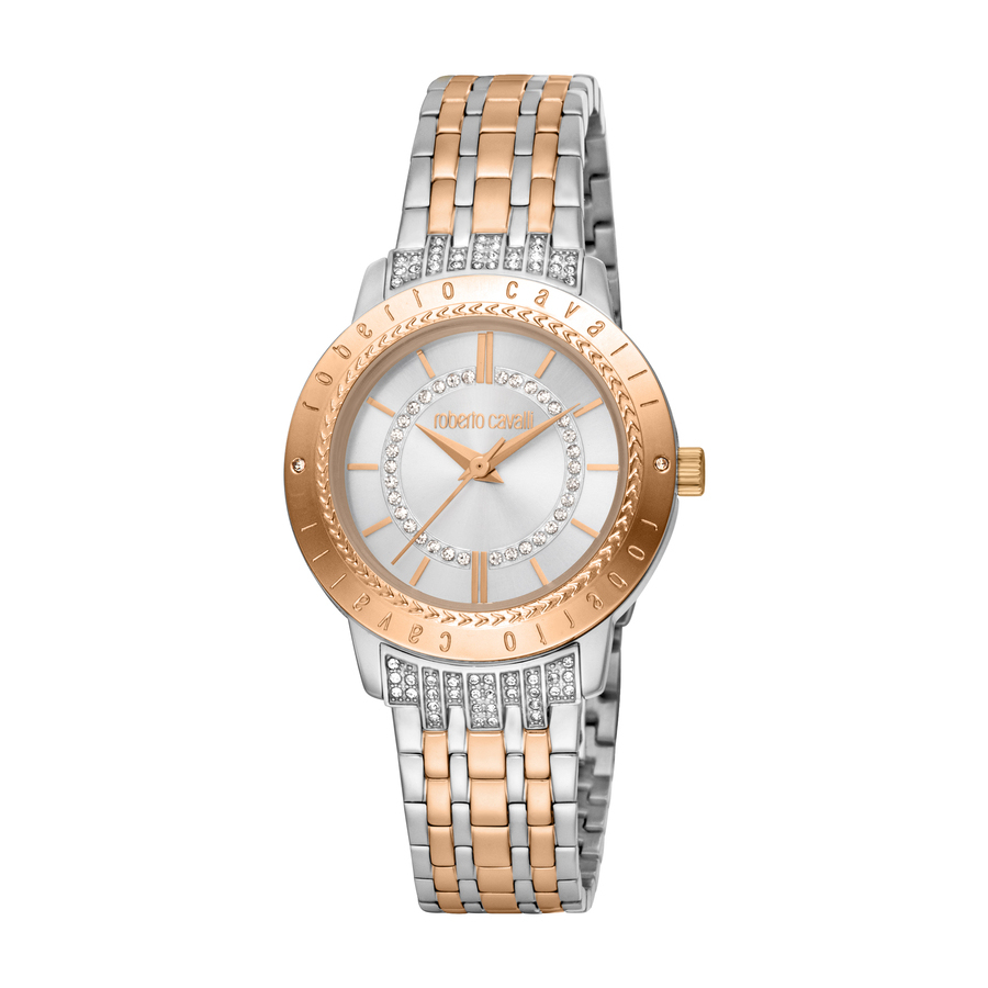 Roberto Cavalli Fashion Watch Quartz Silver Dial Ladies Watch RC5L030M0095