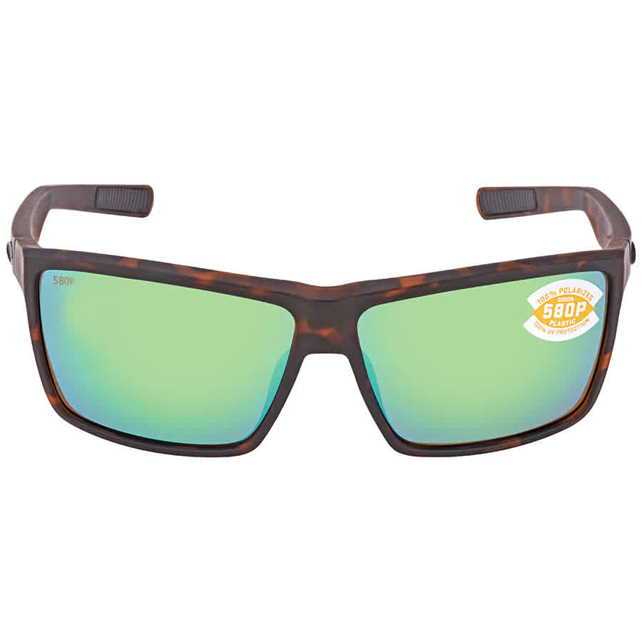 Costa Del Mar Costa Rinconcito Matte Tortoise Frame Sunglasses w/Green Mirror 580P Lenses 06S9016-90161160