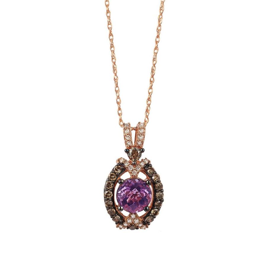 Le Vian Ladies Grape Amethyst Necklaces set in 14K Strawberry Gold 585$