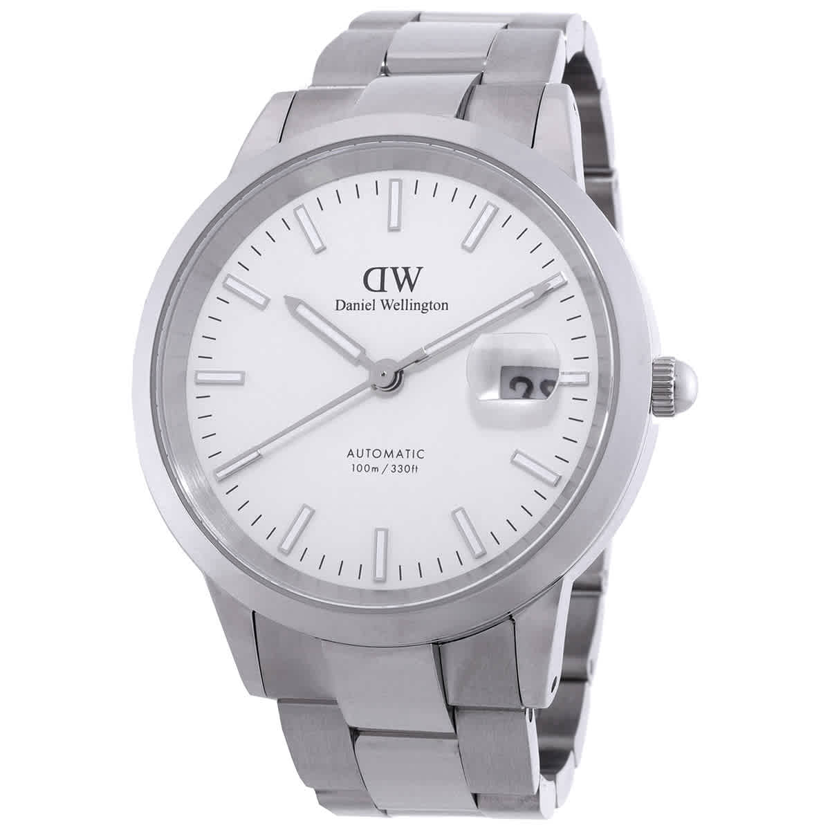 Daniel Wellington Iconic Link Automatic White Dial Watch DW00100754 219$