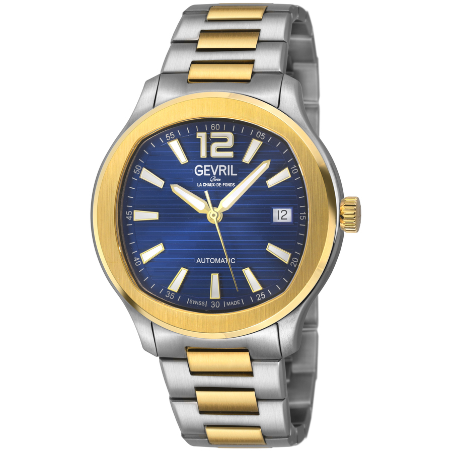 Gevril Stuyvesant Automatic Blue Dial Mens Watch 49803B 876$