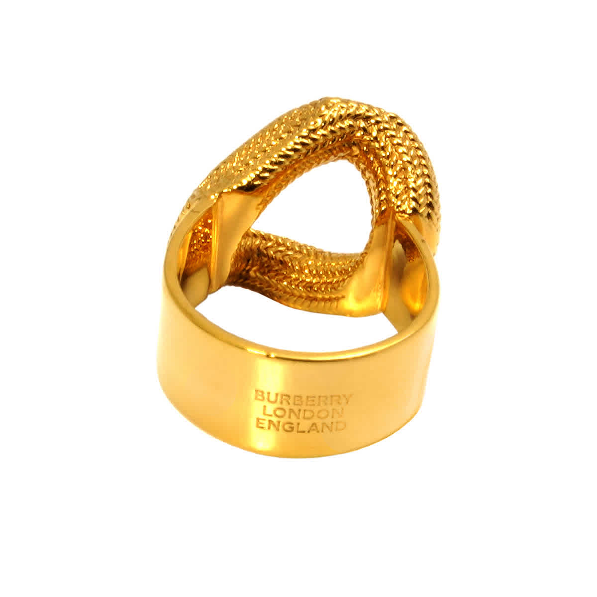 Burberry Light Gold Gold-plated Chain-link Ring