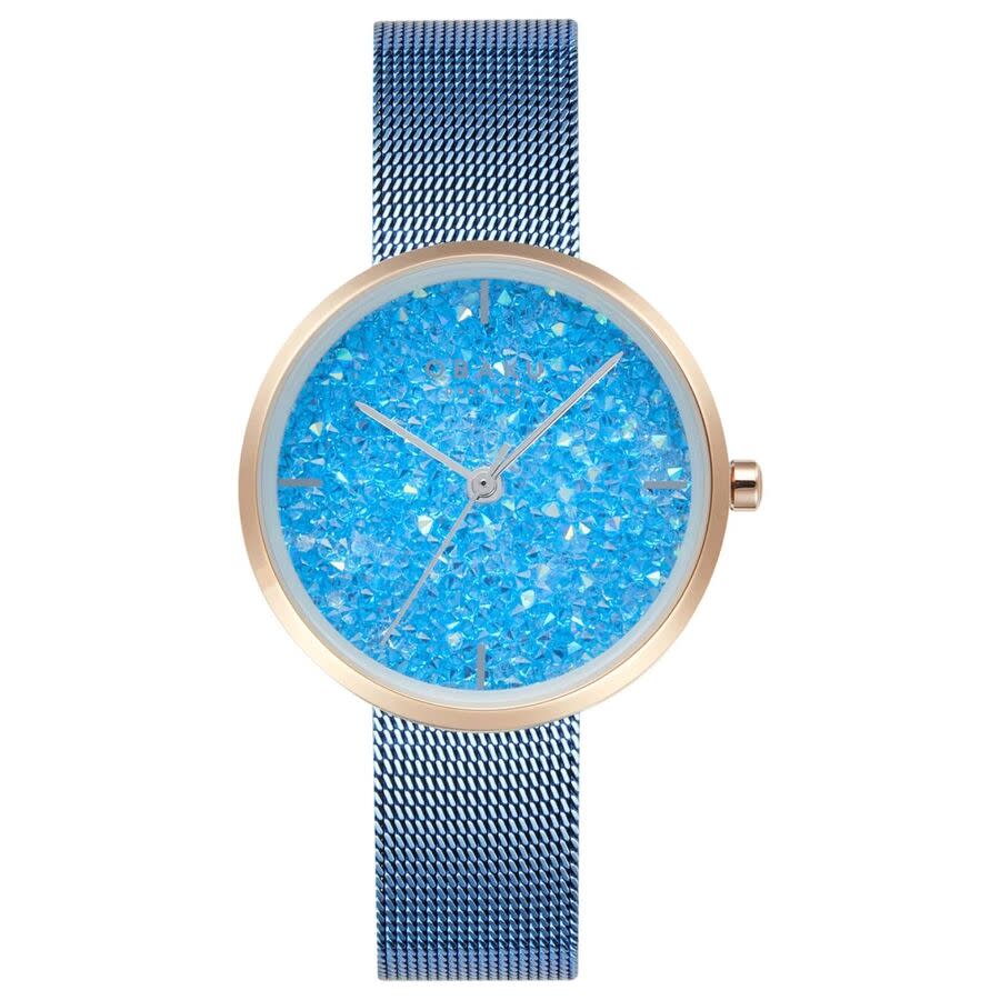 Obaku Glimmer Blue Dial Ladies Watch V289LHVMMA