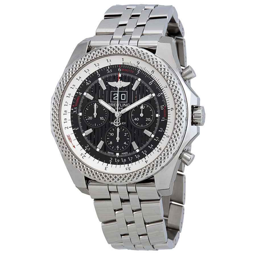 Pre-owned Breitling Bentley 675 Speed Chronograph Automatic Black Dial Mens Watch A4436412BC77990A 5682$
