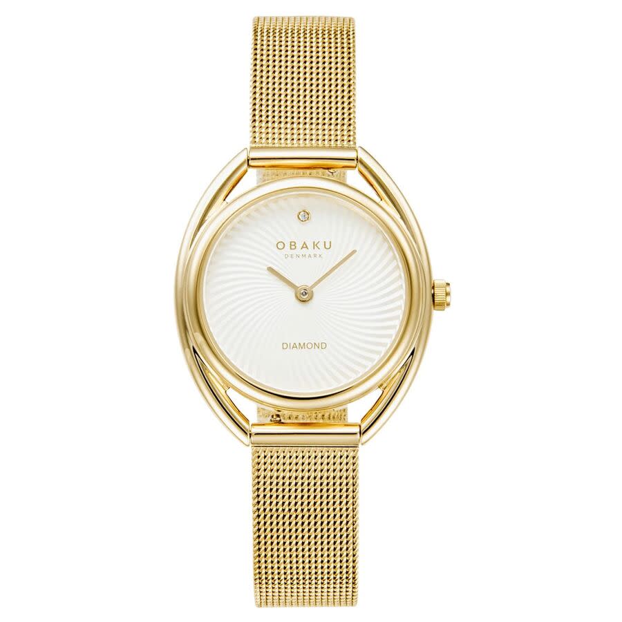 Obaku Juvel Quartz White Dial Ladies Watch V286LXGIMG 65$