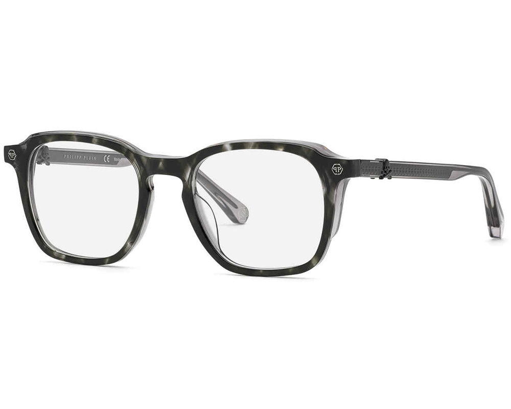 Philipp Plein Demo Square Mens Eyeglasses VPP059V 0AHU 51