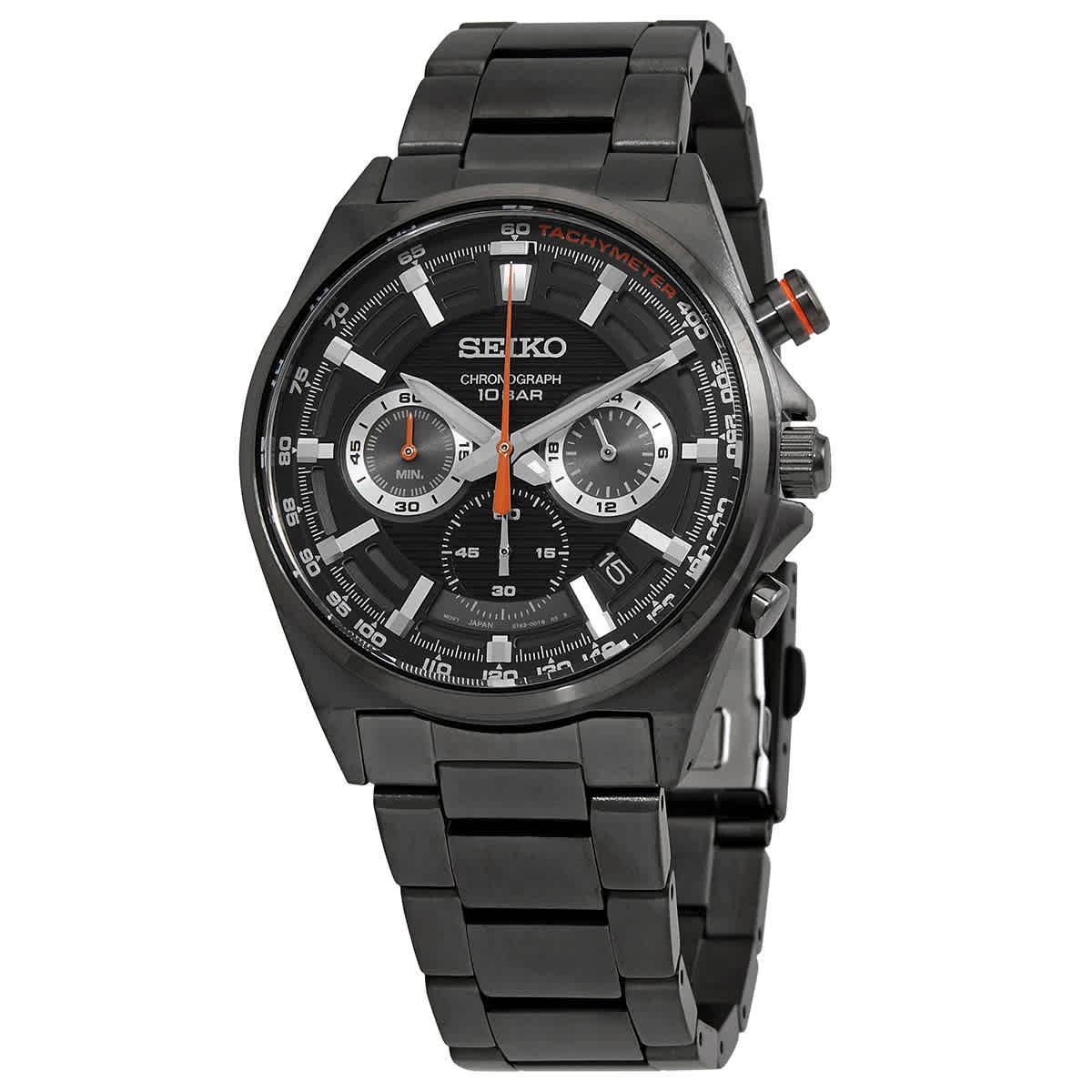 Seiko Essentials Chronograph Quartz Black Dial Men s Watch SSB399P1