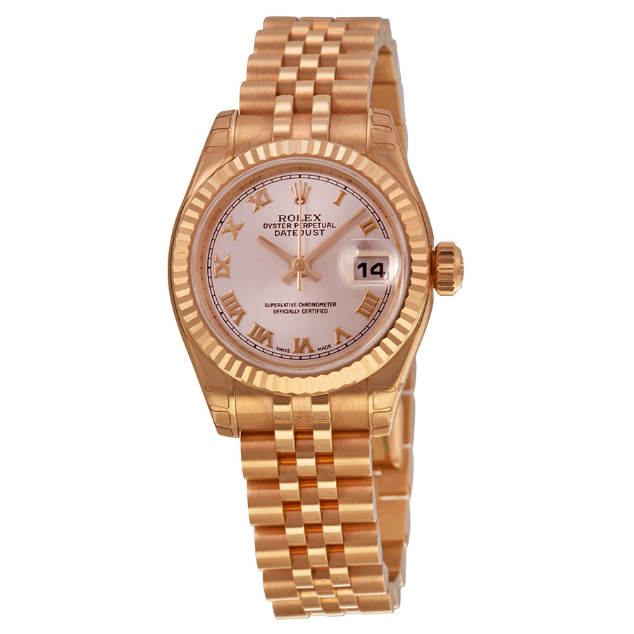Preowned Rolex LadyDatejust Champagne Dial Ladies Watch 179175CRJ