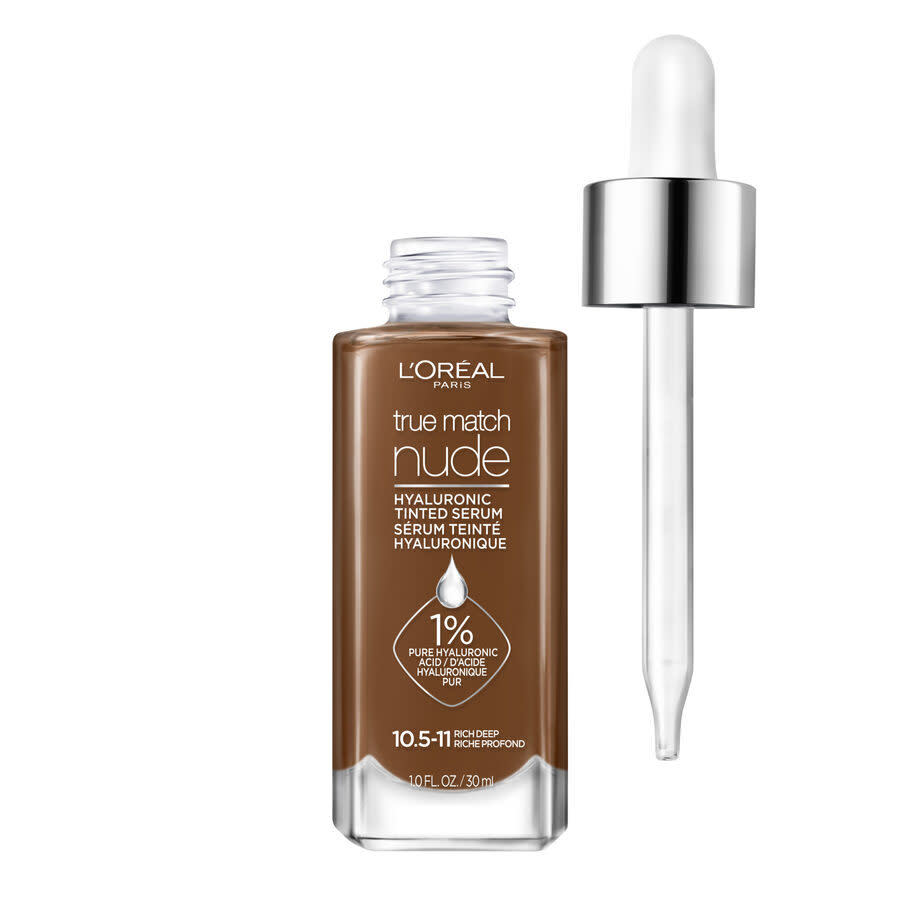 LOreal Ladies True Match Hyaluronic Tinted Serum Foundation Make 1 oz Rich Deep 105-11 Makeup 071249647059 22$