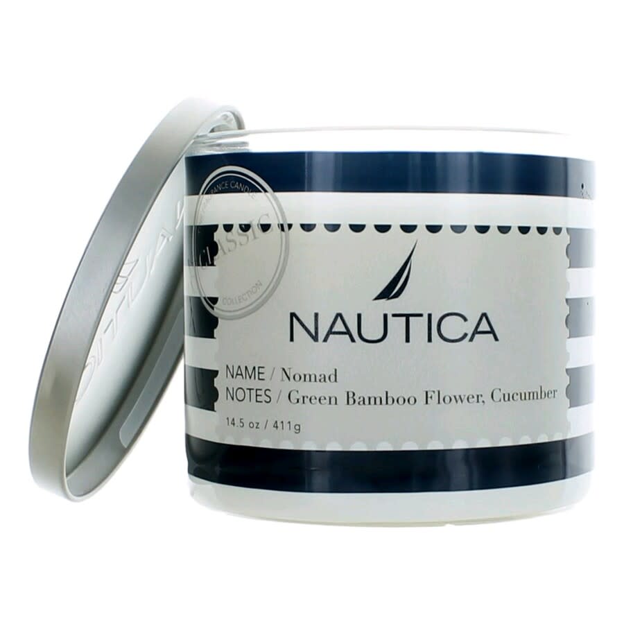 Nautica Unisex Nomad Green Bamboo N Cucumber 411G Scented Candle 810044120257 15$