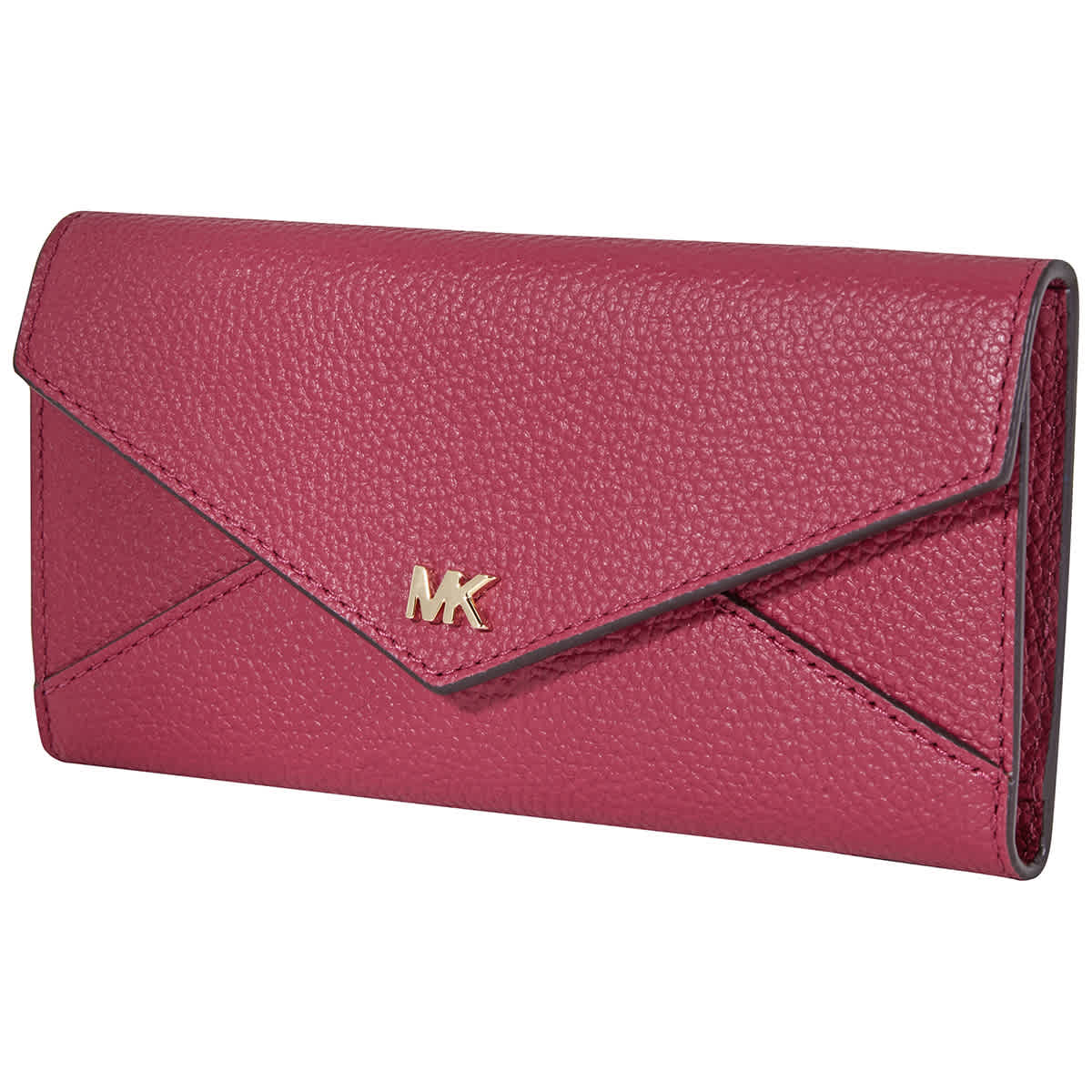 Michael Kors Ladies Long Envelope Tri-fold Wallet In Gold Tone | ModeSens