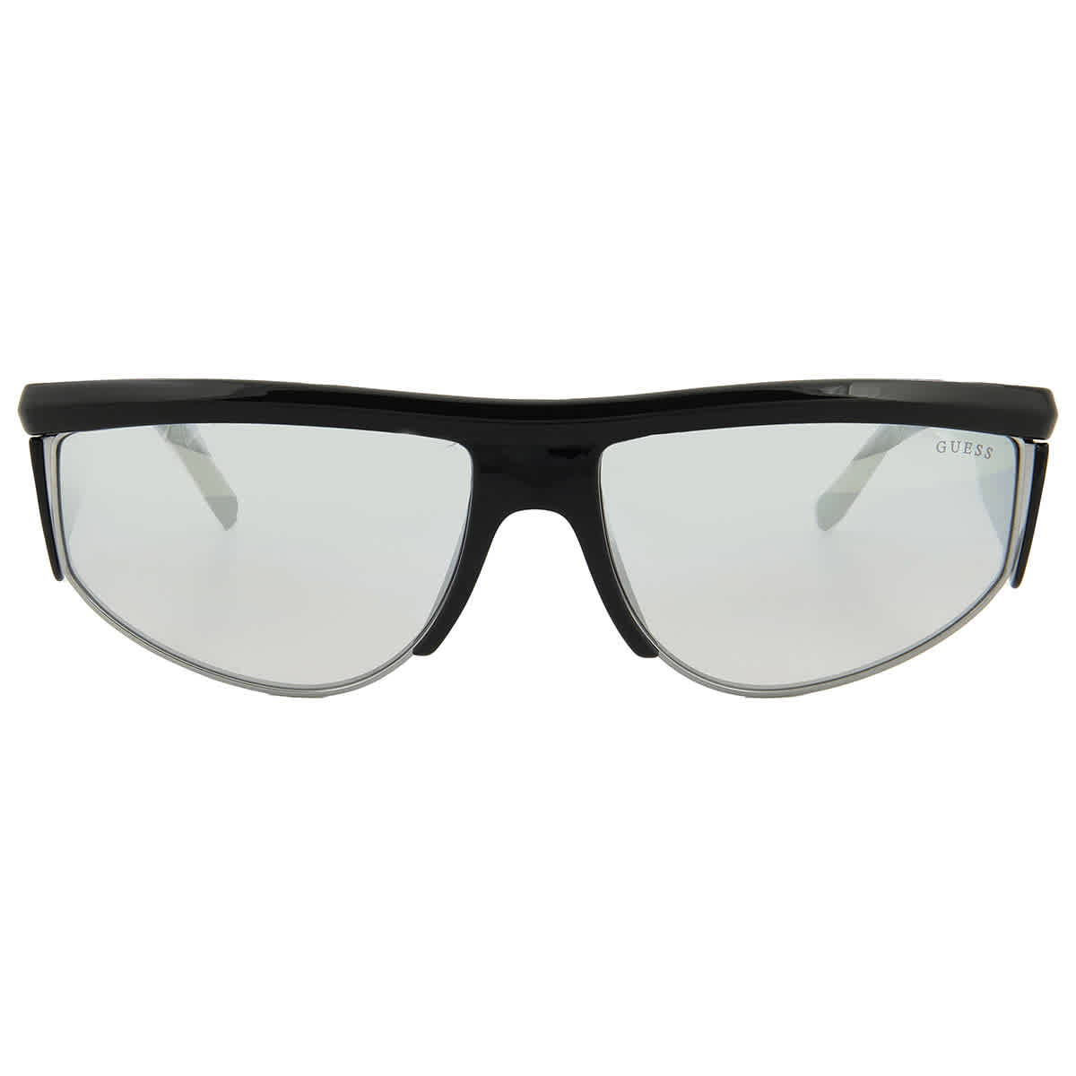 Guess Light Grey Mirror Browline Mens Sunglasses GU00072 01C 62