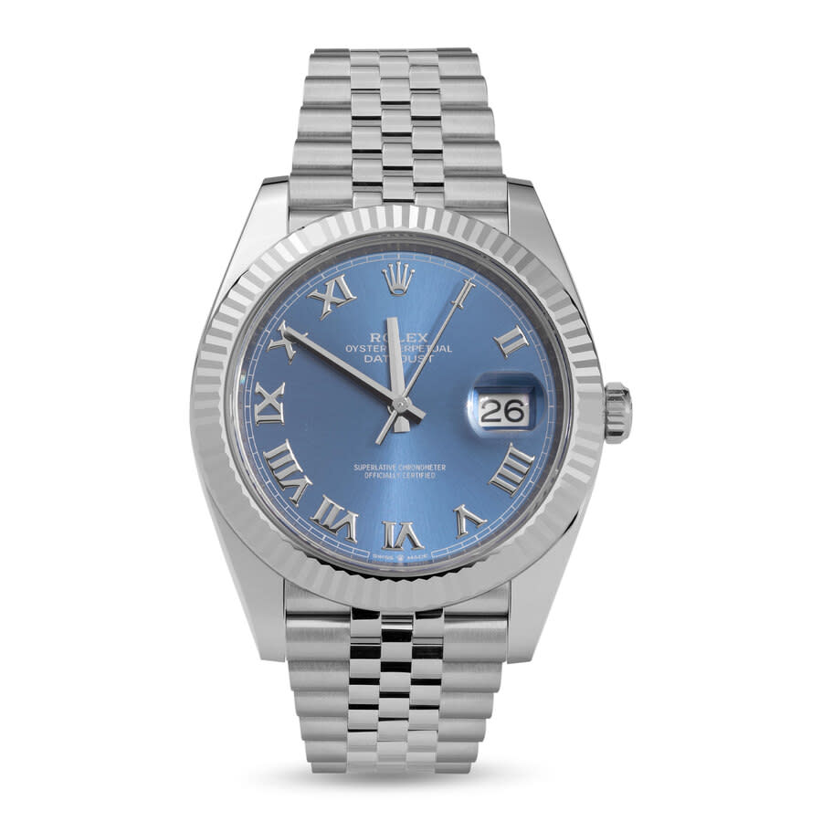 Preowned Rolex Datejust Automatic Chronometer Blue Dial Mens Watch 126334 BLRJ