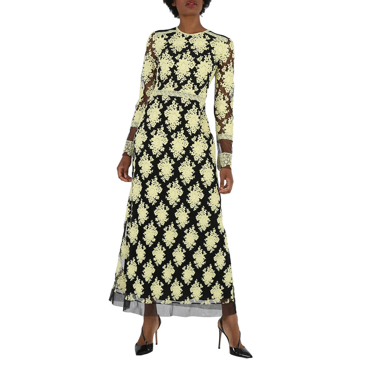 Burberry Floral embroidered Long sleeve Dress eBay