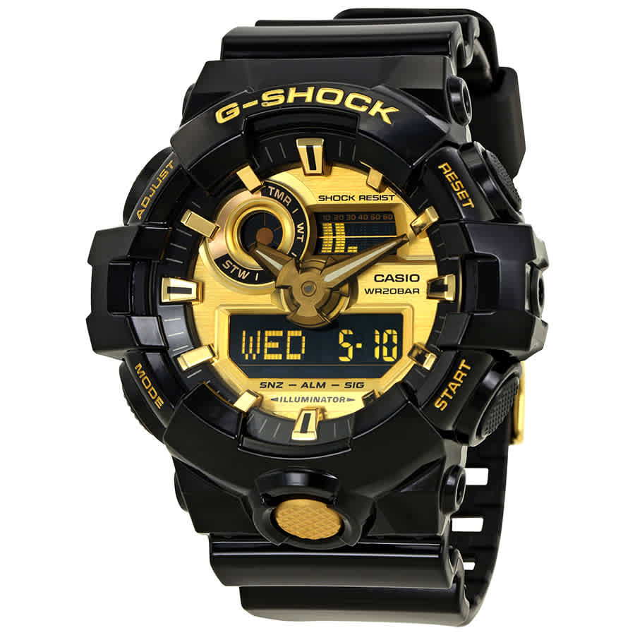 gold black casio