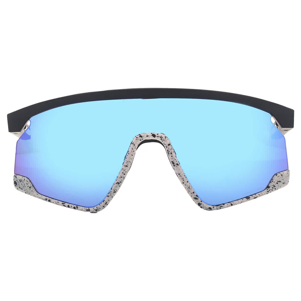 Oakley Unisex Sunglass BXTR - Frame color: Matte Black, Lens color: Prizm Sapphire