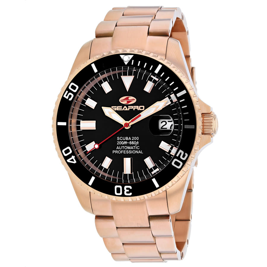 Seapro Scuba 200 Automatic Black Dial Mens Watch SP4322 249$
