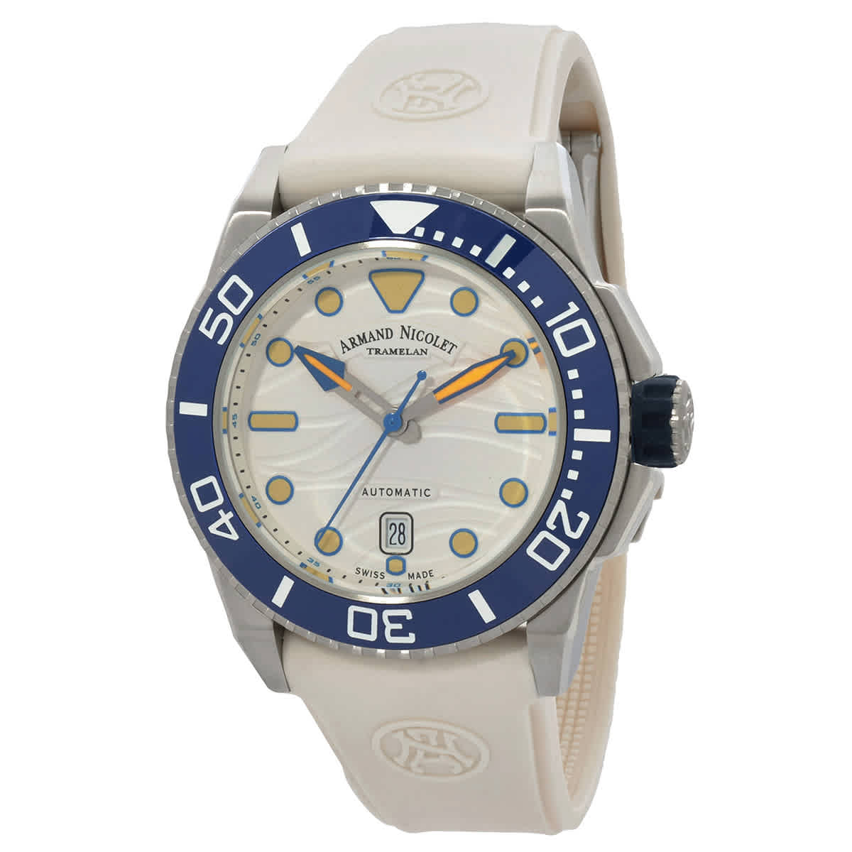 Armand Nicolet JSH Automatic White Dial Men's Watch A480PGU-AU