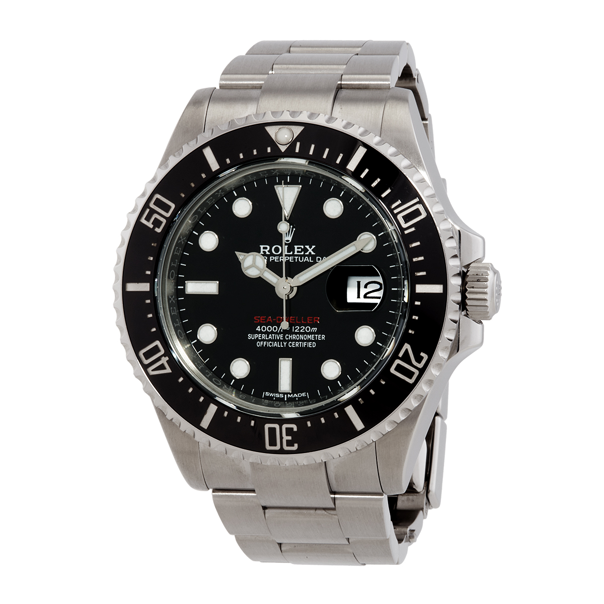 Preowned Preowned Rolex Oyster Perpetual Automatic Chronometer Black Dial Mens Watch 126600