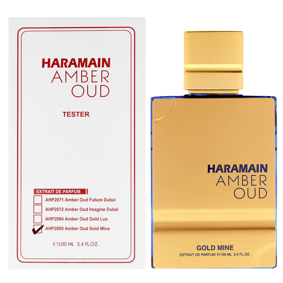 Al Haramain Unisex Amber Oud Gold Mine Extrait de Parfum Spray 34 oz Tester Fragrances 6600001288052 55$