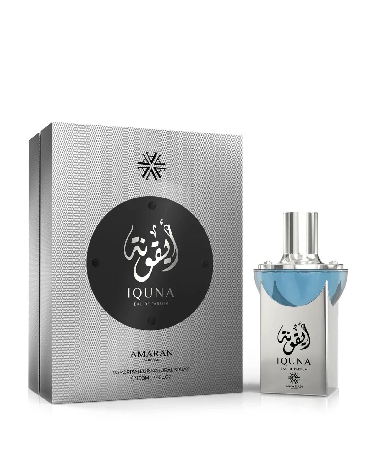 Amaran Mens Iquna EDP Spray 3.4 oz Fragrances 6294019026838