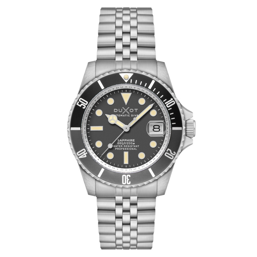 Duxot Atlantica Diver Grey Dial Mens Watch DX-2057-55