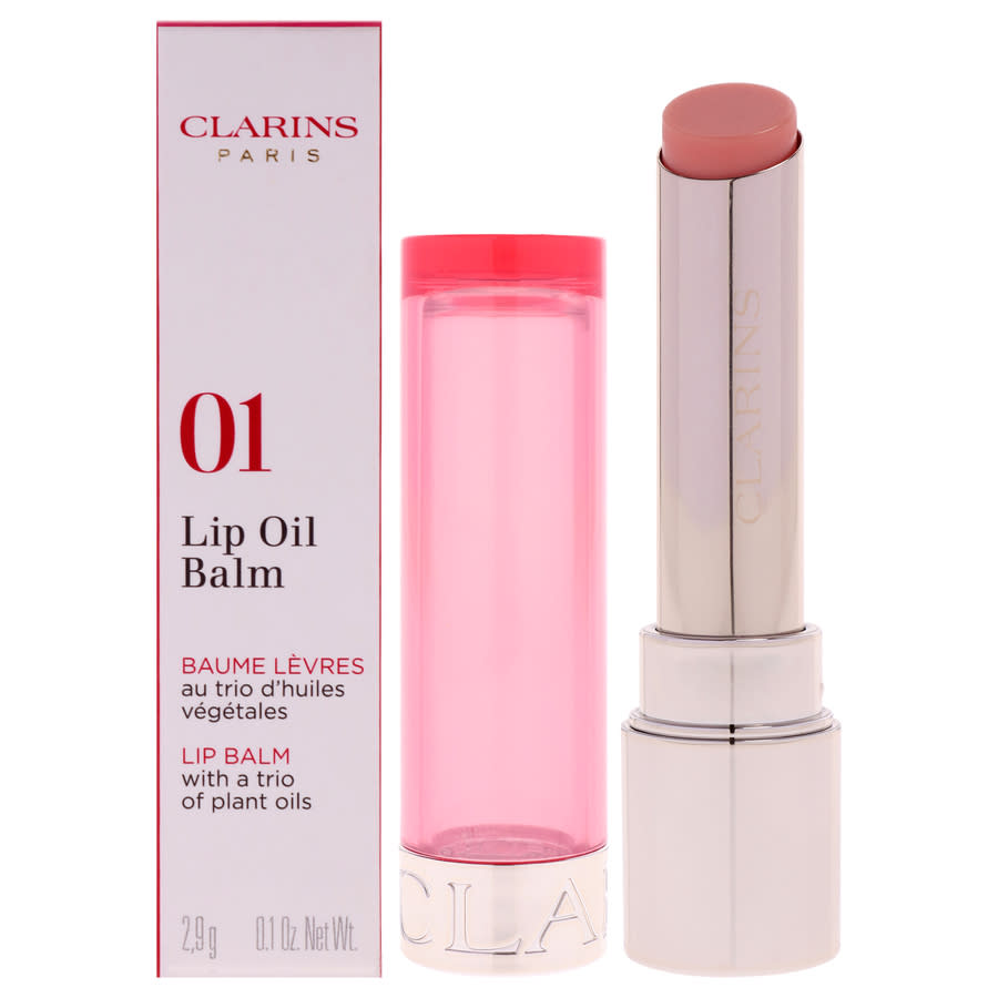 Clarins Ladies Lip Oil Balm 01 oz 01 Pale Pink Makeup 3666057237126 28$