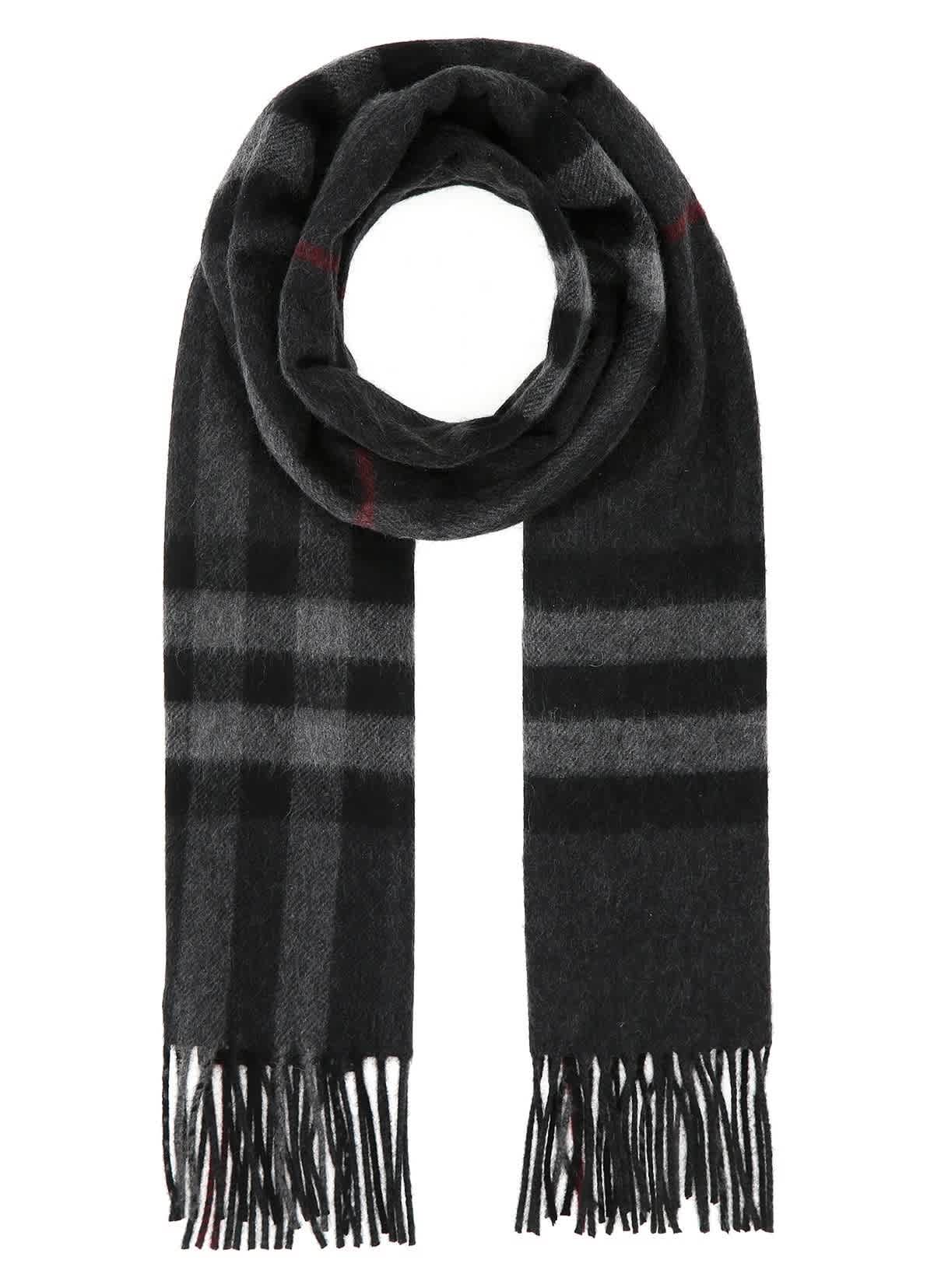 burberry half mega check cashmere scarf
