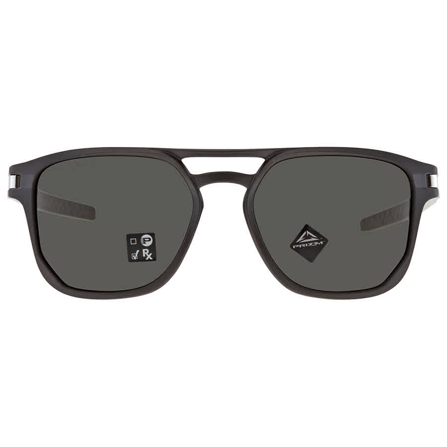 Oakley Man Sunglass Latch™ Beta - Frame color: Matte Black, Lens color: Prizm Grey