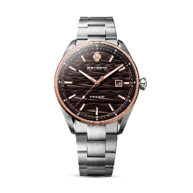 Sandoz Bachelin Automatic Brown Dial Mens Watch SZWGL0001103