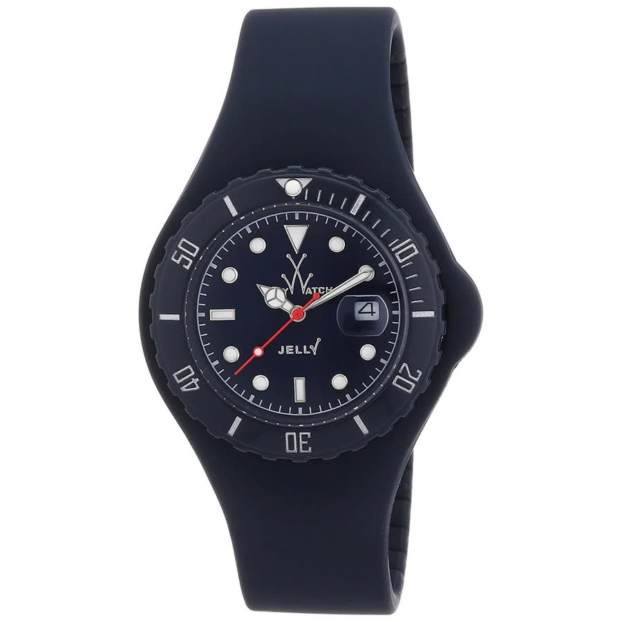 Toy Watch Jelly Black Dial Black Silicone Unisex Watch JY19DB