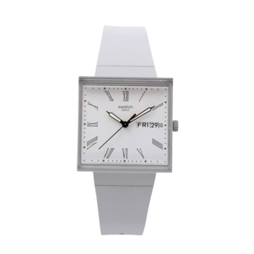 Swatch What if Quartz White Dial Unisex Watch SO34M700 92$