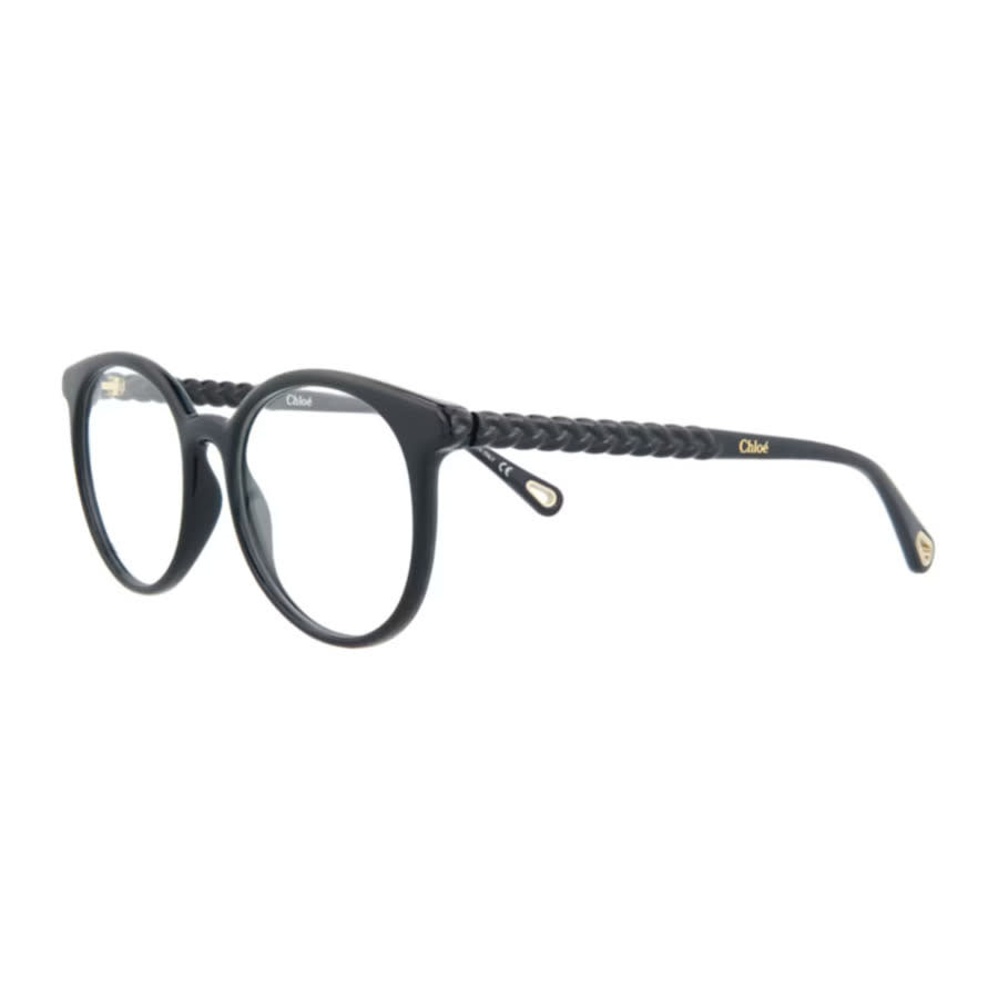Chloe Ladies Black Round Eyeglass Frames CH0006O 006