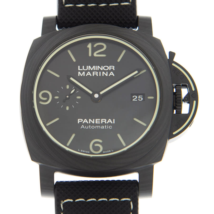 Panerai Luminor Marina TuttoGrigio Automatic Black Dial Mens Watch PAM01118