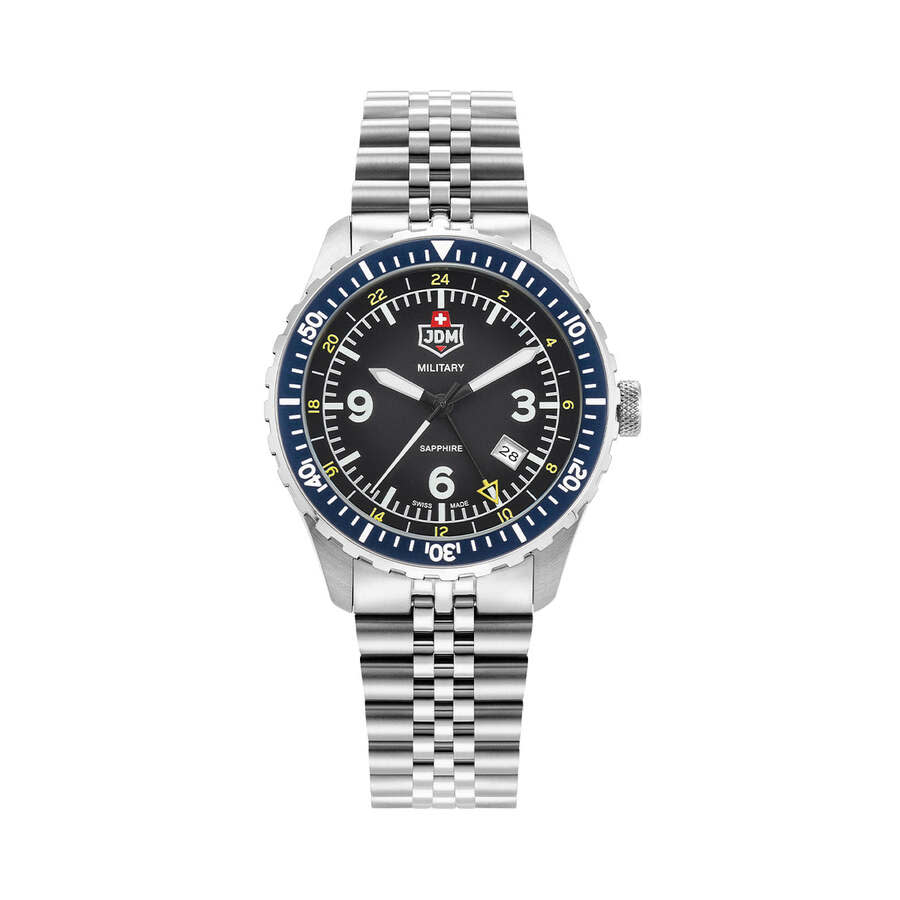 JDM Military Wingman Black Dial Mens Watch JDM-WG028-04