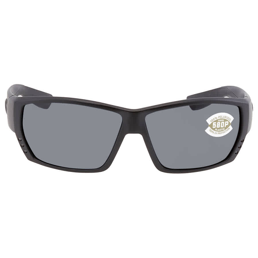 Costa Del Mar Costa Tuna Alley Blackout Frame Sunglasses w/Gray 580P Lenses 06S9009-90090162