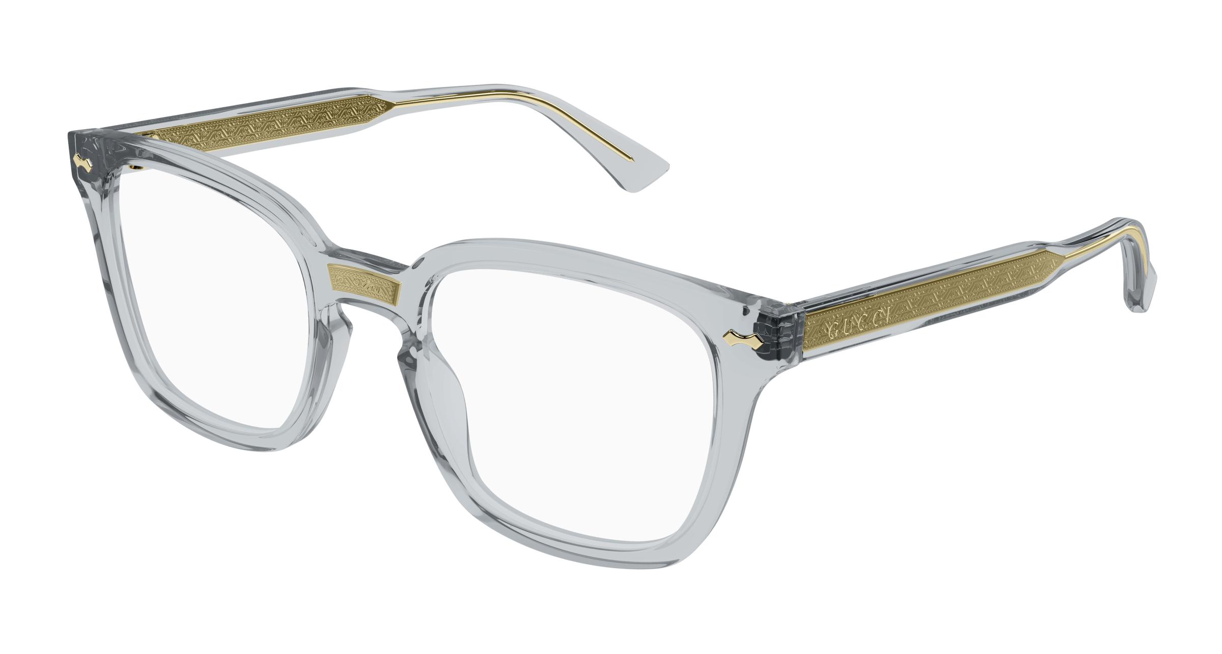 Gucci Demo Square Unisex Eyeglasses GG0184O 005 50 220$