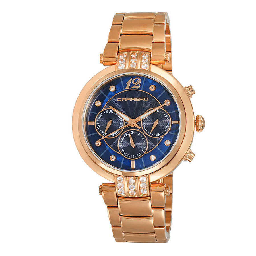 Torino Carrero Adelina GMT Quartz Blue Dial Ladies Watch CL1R03BUJ 1388$