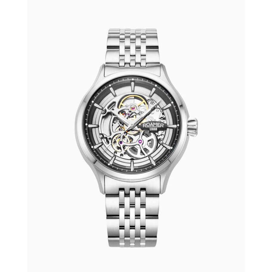 Roamer Competence Skeleton Iv Black Dial Mens Watch 101984 41 85 10